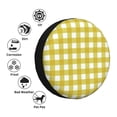 thumbnail image 4 of Kdxio Spare Tire Cover for RV Trailer, Waterproof Wheel Cover,Camper Spare Tire Cover Fit for Rv SUV Truck Travel Trailer 14 inch-Yellow Checkboard, 4 of 8