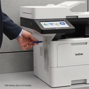 طابعة Brother MFC-L6810DW Enterprise أحادية اللون ليزر الكل في واحد مع طباعة منخفضة التكلفة ، وسعة ورق كبيرة ، وشبكات لاسلكية ، وميزات أمان متقدمة ، وطباعة ومسح ونسخ دوبلكس