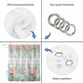 thumbnail image 4 of Summer Coastal Shower Curtain, Waterproof Shower Curtains for Bathroom, Nautical Sea Coral Shell Starfish Wood Gray Washable Fabric Bathtub Curtain Set Bath Decor with 12 Hooks Standard 72"x72", 4 of 8