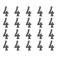 thumbnail image 1 of Likrtyny Número Digital Metal Hierro Fundido Casa Signo Placa Puerta DIY Cafe Pared (4), 1 of 2