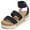 NAVY, variant on DREAM PAIRS Women's Open Toe Ankle Strap Casual Flatform Platform Sandals BLACK size 9