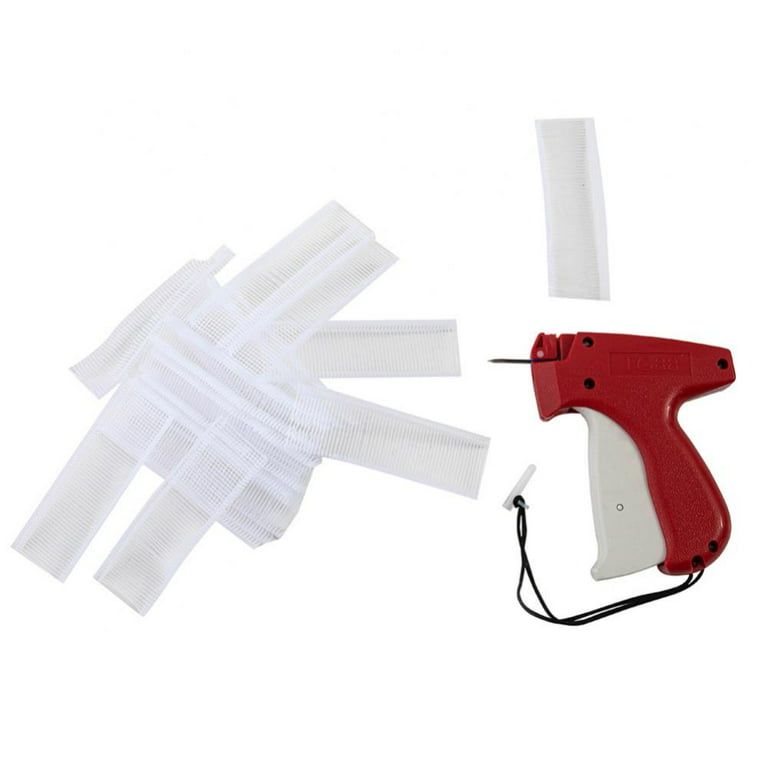 BS One Tagging Gun for Clothing, Retail Price Tag Gun for Clothes Labeler with 6 Needles & 1000pcs Barbs Fasteners & 200pcs Price Tag Organizer Bag