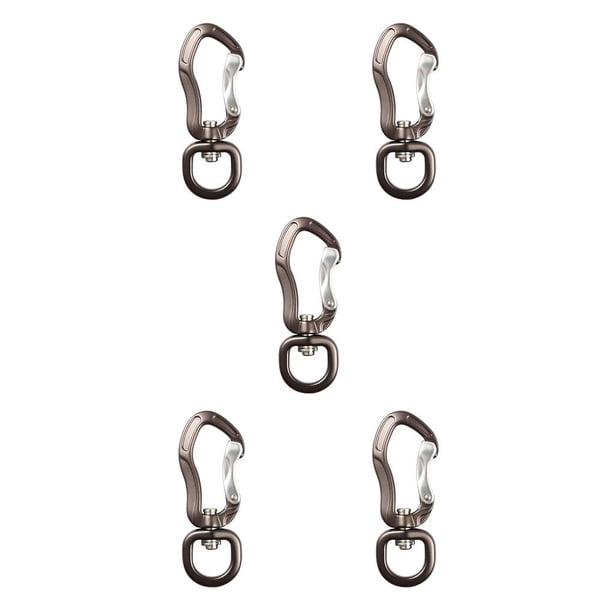 Greeniant Escalada en roca Montañismo Mosquetón Viajar Hamaca giratoria Ganchos Clips de hebilla a presión portátiles Equipo al aire libre Gris Type2 NO2 Greeniant CBP294724