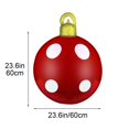 thumbnail image 3 of Christmas Inflatable Decorated Pvc Glitter Ball Outdoor Holiday Decoration 23.6 Inch For Yard And Garden, 3 of 9