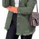 thumbnail image 3 of Chaqueta vaquera para mujer,Chaqueta vaquera con solapa para mujer Chaqueta vaquera con bolsillos Chaqueta vaquera de manga larga Funcionamiento suave, 3 of 5