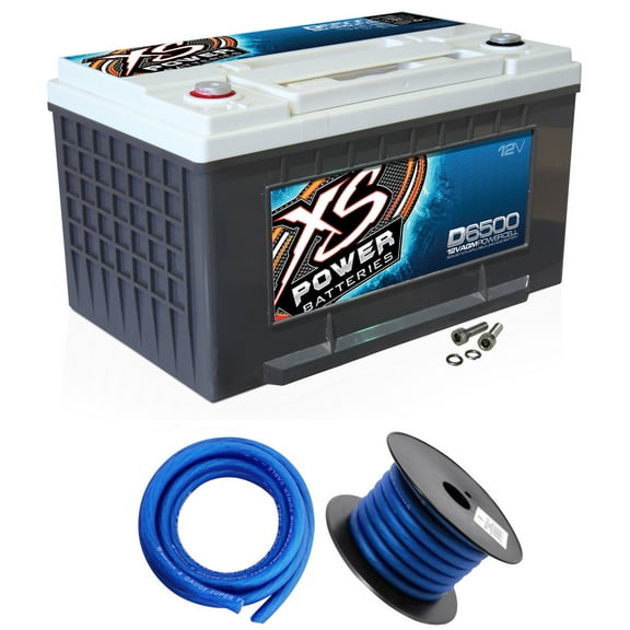 XS Power D6500 3900 Amp Car Audio Battery Terminal Hardware Power/Ground Wires