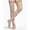 Light Beige, variant on Sigvaris Essential 233 Cotton 30-40 Open Toe Thigh High Compression Stockings w/Grip Top Crispa SS Short