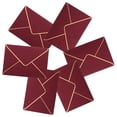 thumbnail image 1 of IFANLANDOR 10Pcs Dark Red Invitation Envelope for Bridal Shower Wedding Party Paper, 1 of 5