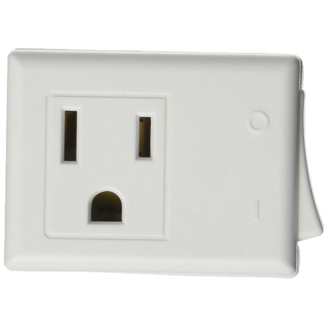 Switch Tap Leviton 1470 W, 15 A, 125 V AC, 3 hilos con conexión a tierra, blanco