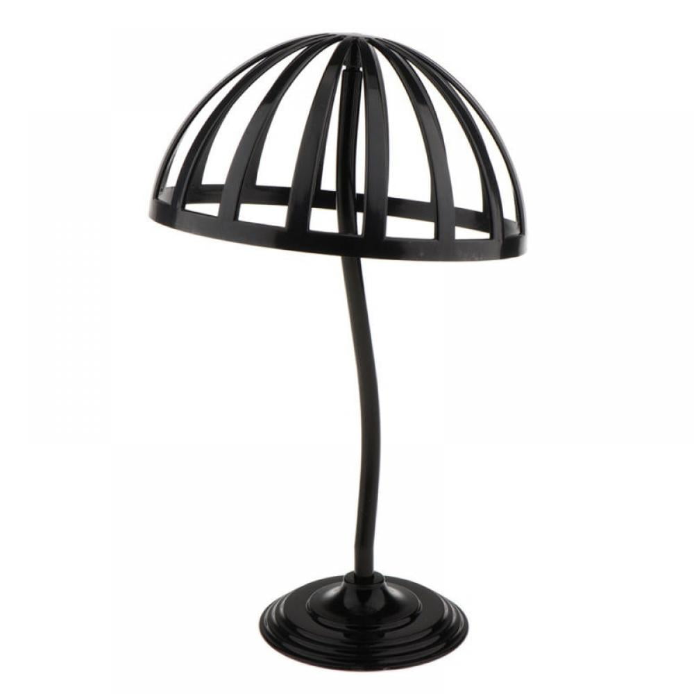 Small Tabletop Black Metal Wire Hat/Wig Stand Hats/Wigs Display Ball 7333D 