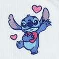 thumbnail image 3 of Disney Stitch T-Shirt Girls' Stretchy Ribbed Double-Sided Raglan Tee, 3 of 5