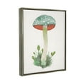thumbnail image 4 of Stupell Industries Spotted Watercolor Mushroom Botanical & Floral Painting Gray Floater Framed Canvas Art Print Wall Art, 25 x 31, 4 of 10