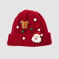 thumbnail image 2 of Lovskoo Novelty Green Santa Hat Adults Women and Men Knit Hat New Year Festival Fashion Casual Christmas Hat Red, 2 of 4