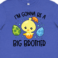 thumbnail image 4 of Inktastic Easter I'm Gonna Be a Big Brother with Green and Blue Eggs Youth T-Shirt, 4 of 5