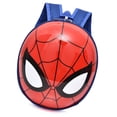thumbnail image 5 of Mochila de dibujos animados para niños, mochila rígida para guardería, con correas ensanchadas y gruesas, bonita mochila para niños, Spider Man, color azul, 5 of 5