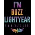 thumbnail image 2 of Boy's Lightyear I'm Buzz Lightyear I'm Always Sure Pull Over Hoodie Black Small, 2 of 4