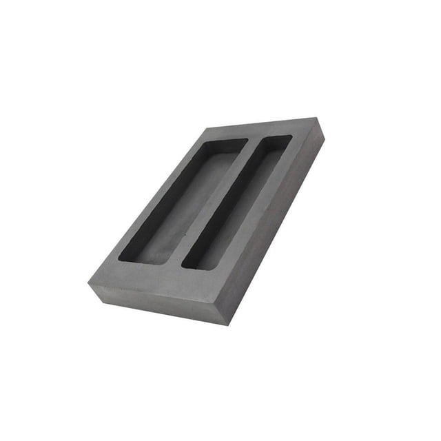 Eigraketly Molde de grafito profesional para fundir, moldes de fundición prácticos, refinación, molde multiusos, herramienta de crisol, tienda de Herramientas y ferretería 2 agujeros Eigraketly TO011205-01