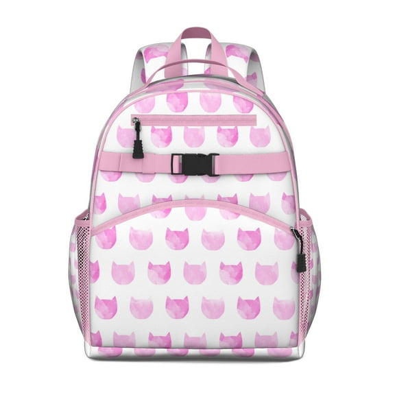 Cat Lover Gift Students Backpack with Adorable Cat-themed Print, Floral Cat Design, and Artistic Cat Print for Students and Students