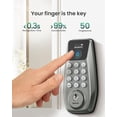 thumbnail image 3 of DESLOC C110 Smart Door Lock with Touchscreen, Keyless Entry Door Lock with 100 Fingerprints Storage, Keypad Deadbolt for Front Door, 12-Month Battery, Easy Installation-Nickel, 3 of 9