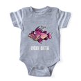 thumbnail image 1 of CafePress - FIN Ugly Beta Fish - Cute Infant Baby Football Bodysuit, 1 of 1