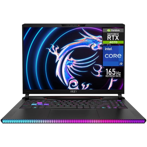 Laptop Gamer MSI Raider NVIDIA GeForce RTX 4070 Intel Core i9 14900HX 32GB RAM 1TB SSD 16" Windows 11 Home Teclado en Ingles