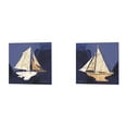 thumbnail image 1 of Sailboat Blue A by Bluebird Barn Canvas Art Set of 2 14 inch X 14 inch Each, 1 of 1