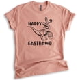 thumbnail image 1 of Happy Easterawr Eastrawr Dinosaur Shirt, Unisex Women's Men's Shirt, Easter Shirt, Dinosaur Shirt, Heather Sunset, Large, 1 of 6