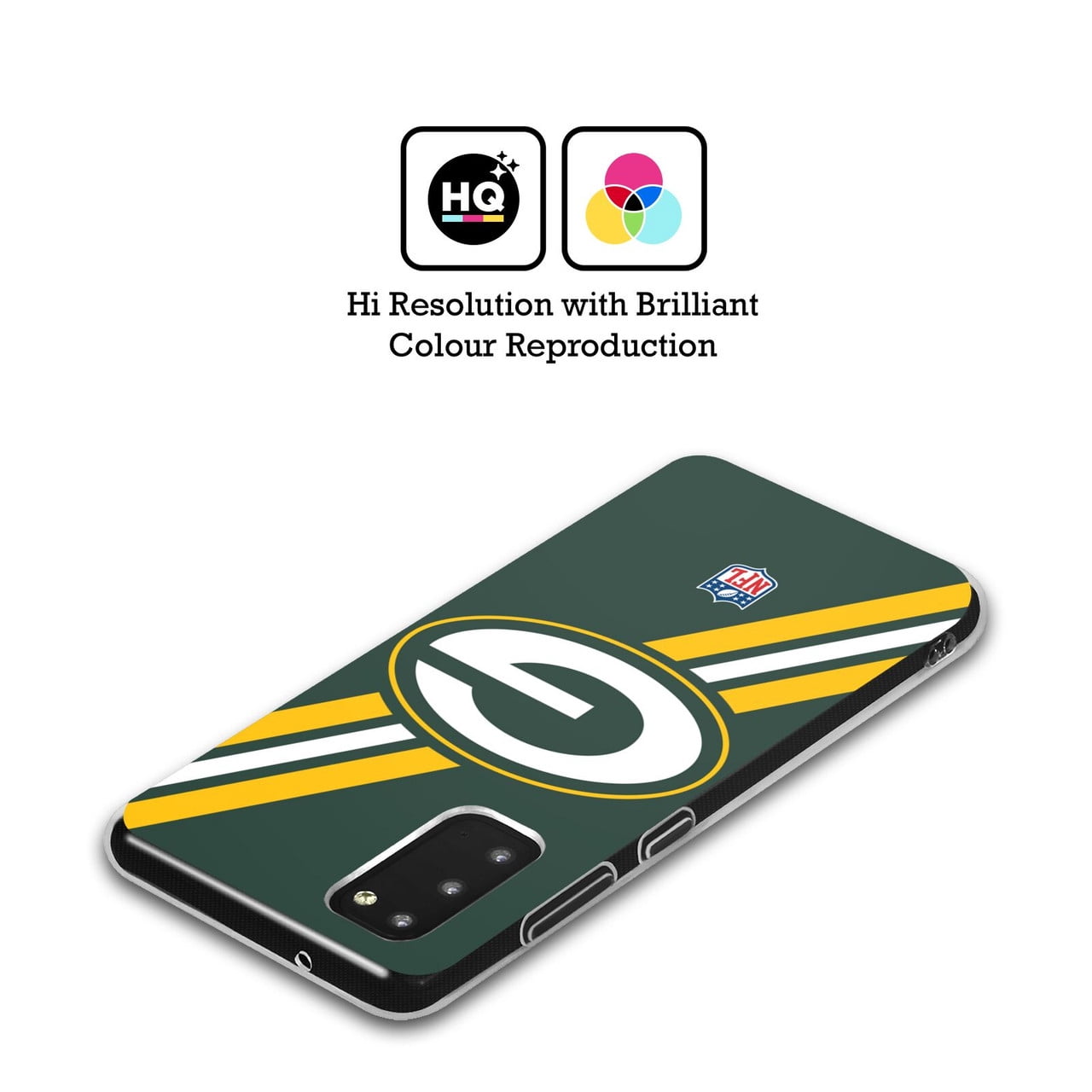 Head Case Designs NFL Green Bay Packers Logo Stripes Soft Gel Case for Samsung Galaxy S24 5G