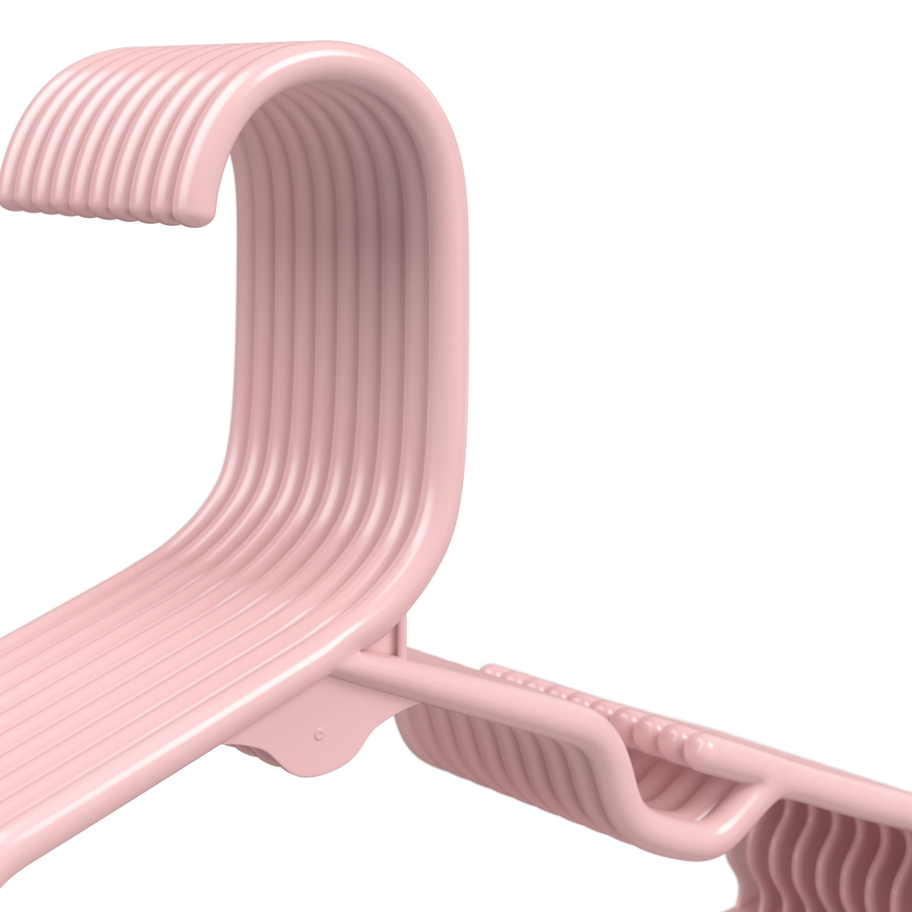 Mainstays Kids Pink Plastic Childrens Clothing Hangers, 10 Pack