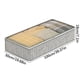 thumbnail image 2 of Bolsa de almacenamiento transparente de gran capacidad, plegable, con cremallera superior, de tela no tejida y asas | Caja de almacenamiento plegable para guardarropa, ropa, suéteres, pantalones, c, 2 of 2