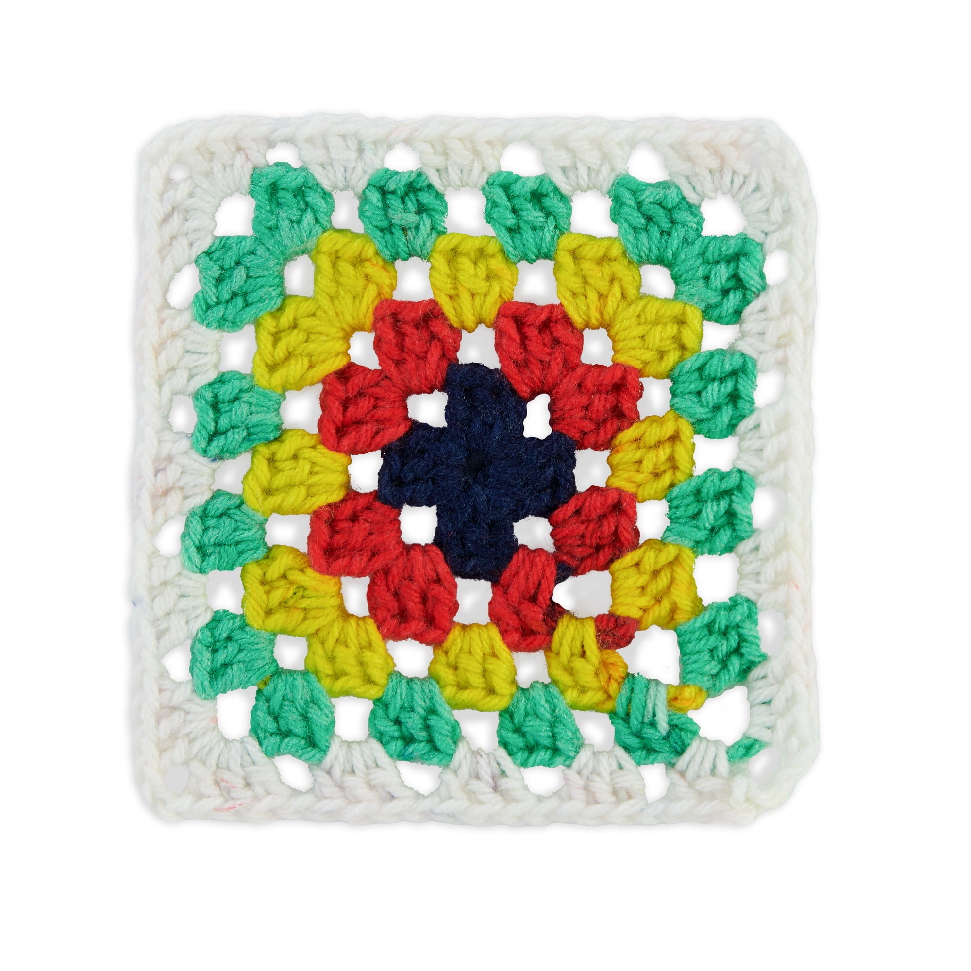 Red Heart® Granny Square™ #4 Med Acrylic Yarn, Wht-green scream 250g 417yd (3Pk)