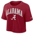thumbnail image 2 of Women's Nike Crimson Alabama Crimson Tide Power Pursuit Athletic Prep Arch Performance Cropped T-Shirt, 2 of 5