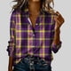 thumbnail image 1 of TaTaai Womens Lightweight Carnival Shirt Long Sleeve Round Neck Polyester Blouse Casual Festival Top Hand Wash Cold Gift, 1 of 5