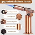thumbnail image 4 of Sondiko Torche au Butane, Torche à Grande Flamme en Métal Premium Rechargeable avec Flamme Réglable et Résistante au Vent pour Cuisine, Barbecue (Gaz Butane Non Inclus), 4 of 7