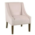 thumbnail image 1 of HomePop Fauteuil d'Appoint Moderne à Accoudoirs en Arc, Velours Rose, 1 of 5