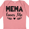 thumbnail image 4 of Inktastic Mema Loves Me Baby Clothes Girls Long Sleeve Baby Bodysuit, 4 of 5
