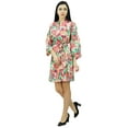thumbnail image 5 of Bimba Floral Cotton Short Robe Getting Ready Bride Bridesmaid Coverup Robes Gift, 5 of 7
