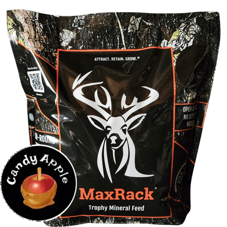 UGLYBUCK® MaxRack® Deer Elk and Pronghorn Mineral Feed & Attractant Candy Apple 12.50 lbs.