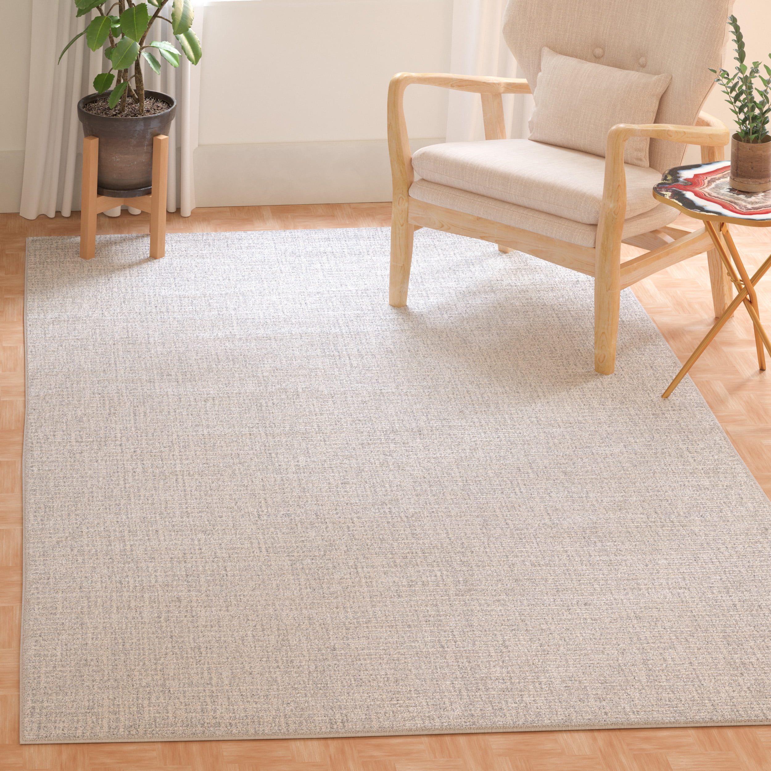 Safavieh Abstract Delia Distressed Wool Area Rug, Light Gray/Ivory, 2' x 3'