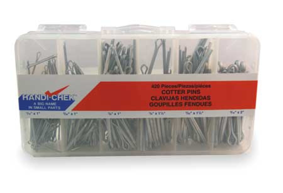Itw Bee Leitzke Wwg-Disp-Cps1200 Cotter Pin Asst,18-8,1200 Pcs,10 Sizes 