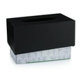 thumbnail image 6 of Essentra Home Rectangular Tissue Box Cover – Heavy Facial Tissue Box Cover with Modern Matte Black Finish – Matte Black Collection, 6 of 6