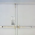thumbnail image 1 of OULII Ensemble de Poignées de Porte Modernes 2 Pcs en Acier Inoxydable pour Zones à Fort Passage Argent, 1 of 8