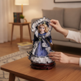 thumbnail image 4 of Muñeca casa de muñecas,Muñeca de porcelana de pie de 30 cm (12 pulgadas) de la colección,Cerámica Porcelana Niña Decoración Muñeca Niña 30cm,Soporte de exhibición giratorio, 4 of 7