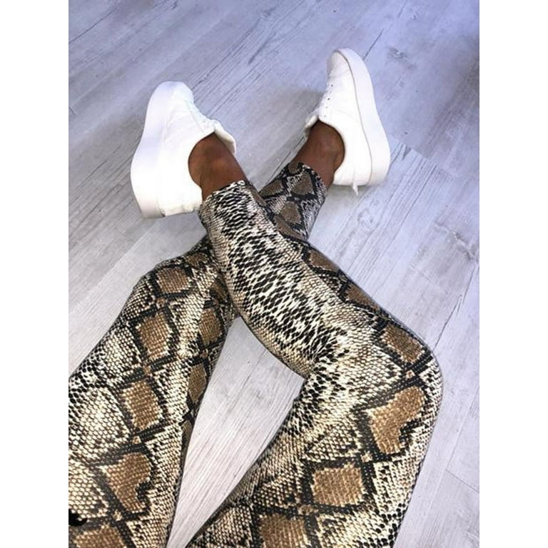 Ladies animal print leggings hot sale