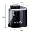 thumbnail image 3 of Electric Pencil Sharpener - Automatic, Desktop Office Stationery Tool with Precision Sharpening, 3 of 10