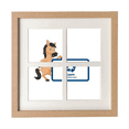 thumbnail image 1 of Traitement de Classification des Déchets Animaux Recyclables Cadre Mur Table Affichage 4 Ouvertures Image, 1 of 3