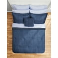 thumbnail image 4 of Mainstays 7 Piece Navy Bed in a Bag Comforter Set with Sheets, Twin-XL, 4 of 9
