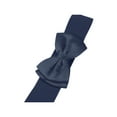 thumbnail image 3 of Cinturones elásticos con lazo INSPIRE CHIC para mujer, ancho de 2.4" elegante y lindo, banda de cintura elástica para vestido de boda de 24 a 32" en azul marino, 3 of 6