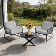 thumbnail image 6 of Outdoor Patio Cushion Covers 4 Pack Black Stripe Patio Chair Cushion Covers with Ties and Zipper Vertical Striped Waterproof Outdoor Seat Cushion Covers for Patio Furniture 20"x18", 6 of 9