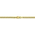 thumbnail image 2 of 10k 2.4mm Flat Anchor Chain in 10k Yellow Gold, 2 of 2